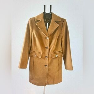 Michael Kors Women’s Collared Button-Front Coat